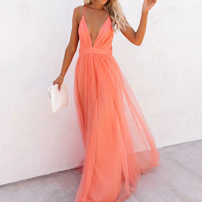 Elegant Kjole af Blød Pasform – Feminint Look
