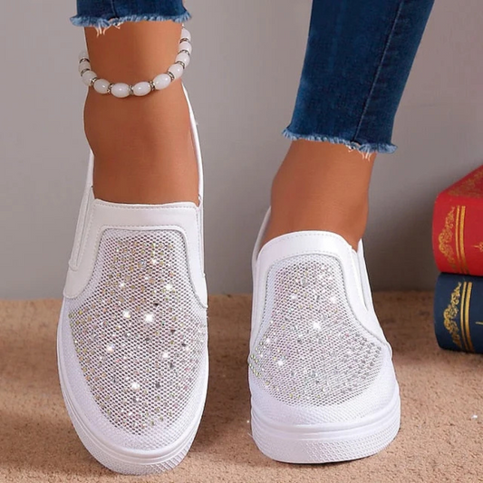 Lette sneakers med glimmer til ubesværet daglig gåtur