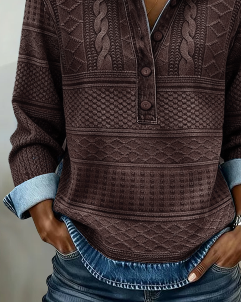 Trendy casual sweater - Blød, varm & chic