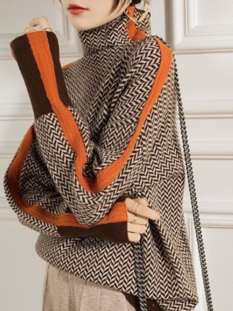 Stilfuld Rullekrave-Sweater – Varm, Chic & Moderne