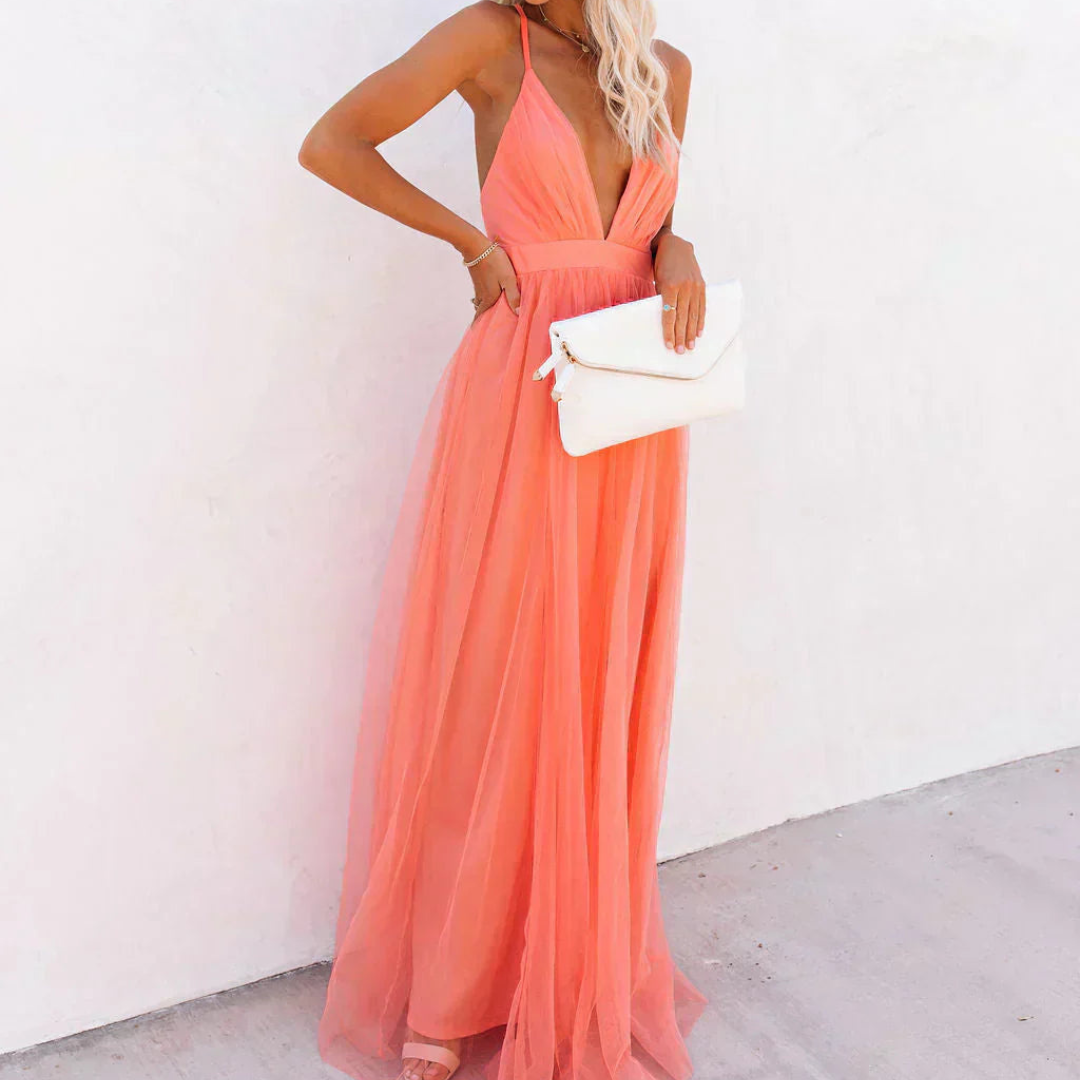 Elegant Kjole af Blød Pasform – Feminint Look