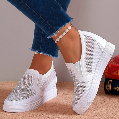 Lette sneakers med glimmer til ubesværet daglig gåtur