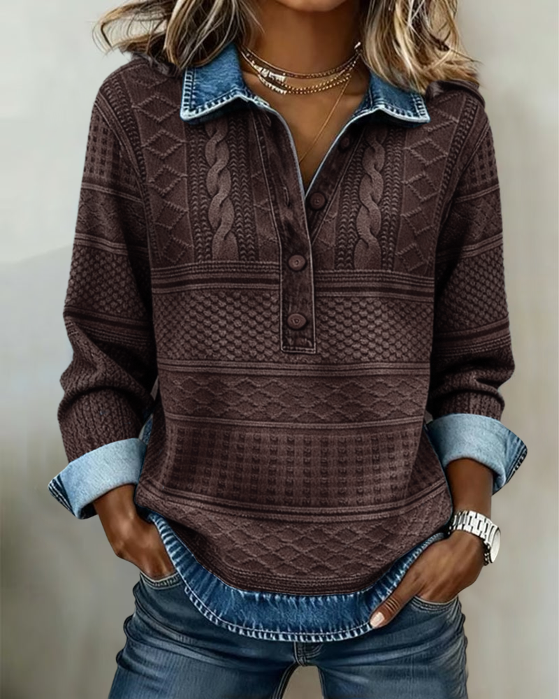 Trendy casual sweater - Blød, varm & chic