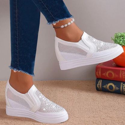 Lette sneakers med glimmer til ubesværet daglig gåtur