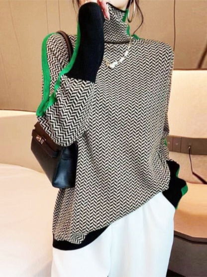 Stilfuld Rullekrave-Sweater – Varm, Chic & Moderne