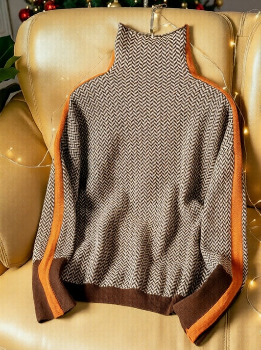 Stilfuld Rullekrave-Sweater – Varm, Chic & Moderne