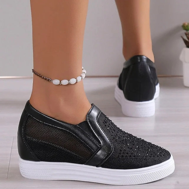 Lette sneakers med glimmer til ubesværet daglig gåtur