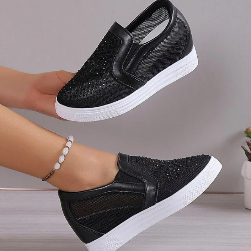 Lette sneakers med glimmer til ubesværet daglig gåtur