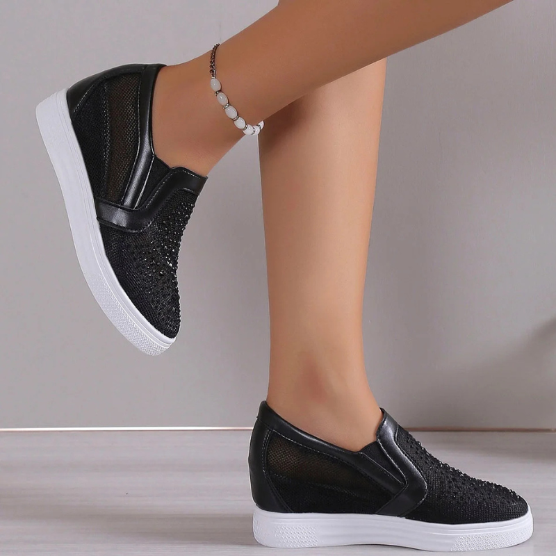 Lette sneakers med glimmer til ubesværet daglig gåtur