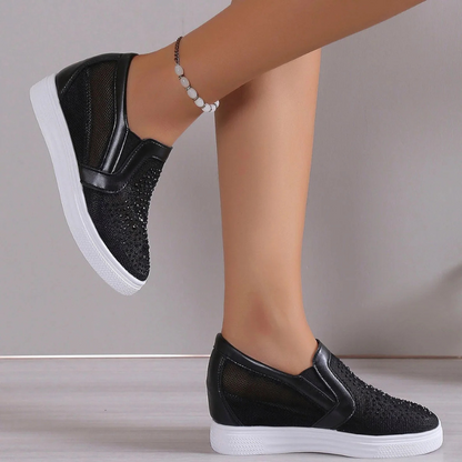 Lette sneakers med glimmer til ubesværet daglig gåtur