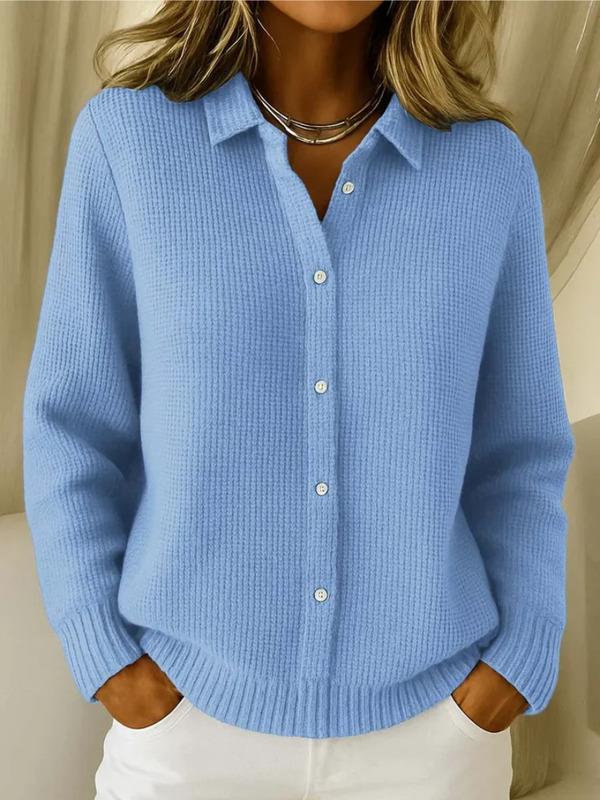 Trendy Strikket Cardigan – Komfortabel Pasform og Moderne Look