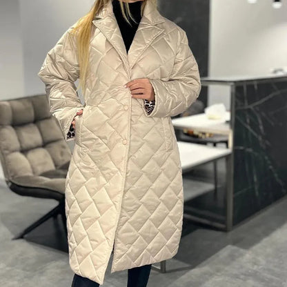 Chik Lang Damejakke med Leopardprint