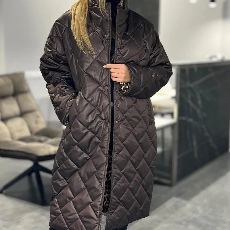 Chik Lang Damejakke med Leopardprint